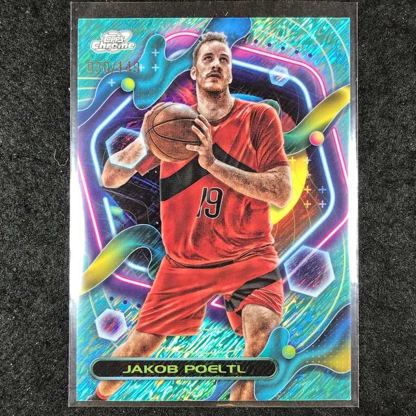 2023-24 Topps Cosmic Chrome JAKOB POELTL Aqua Equinox 30/149 #128