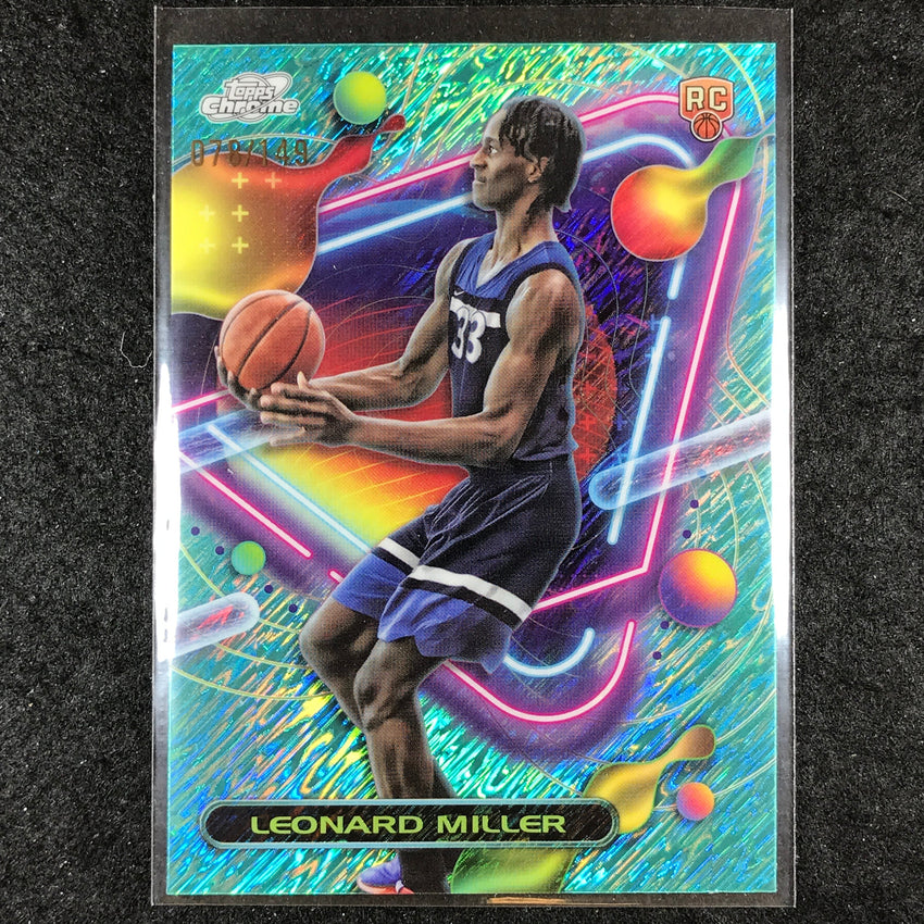 2023-24 Topps Cosmic Chrome LEONARD MILLER Rookie Aqua Equinox 78/149 #180
