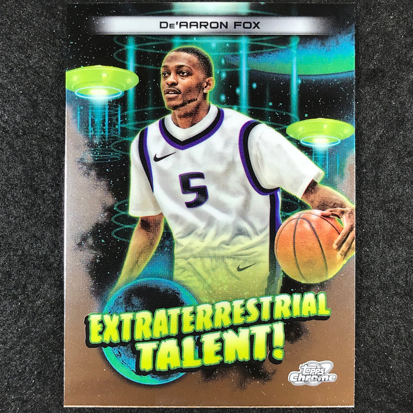 2023-24 Topps Cosmic Chrome DE'AARON FOX Extraterrestrial Talent Base #12