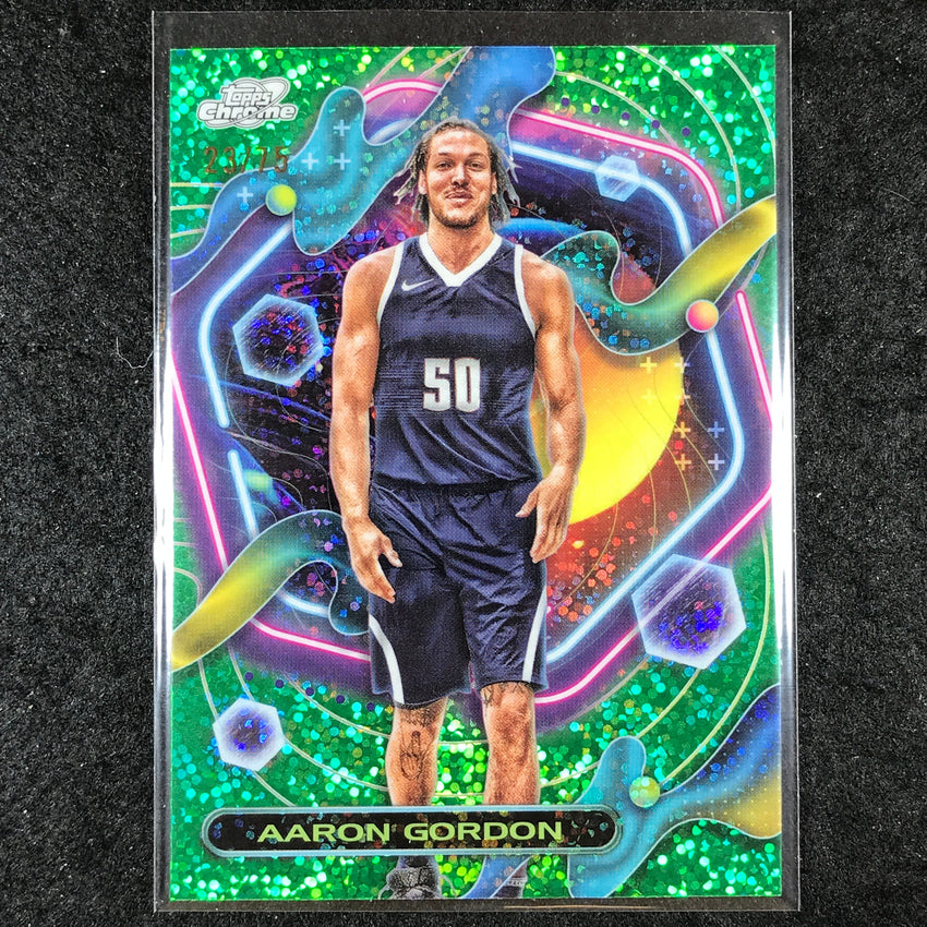 2023-24 Topps Cosmic Chrome AARON GORDON Green Space Dust 23/75 #36