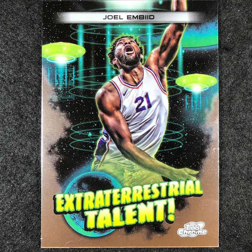 2023-24 Topps Cosmic Chrome JOEL EMBIID Extraterrestrial Talent Base #14