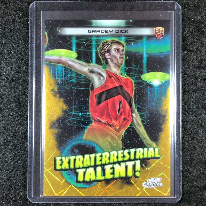 2023-24 Topps Cosmic Chrome GRADEY DICK Extraterrestrial Rookie Gold 32/50 #23