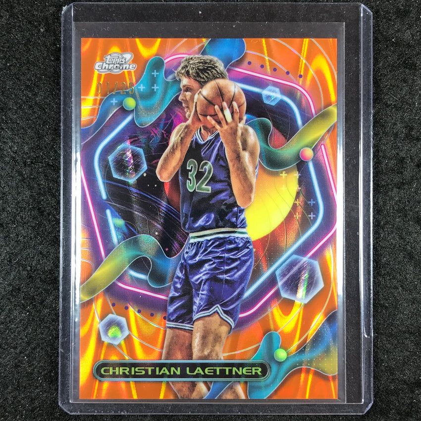 2023-24 Topps Cosmic Chrome CHRISTIAN LAETTNER Base Orange Galactic 1/25