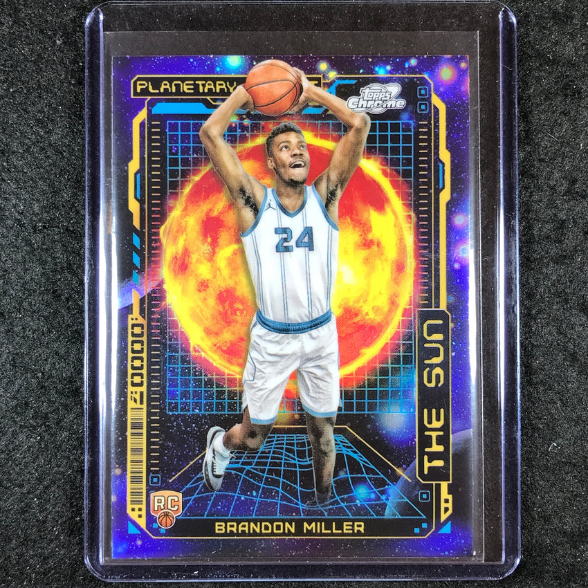 2023-24 Topps Cosmic Chrome BRANDON MILLER Planetary Pursuit Sun Rookie SP #5
