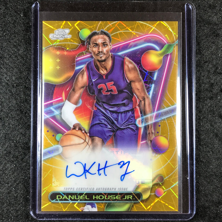 2023-24 Topps Cosmic Chrome DANUEL HOUSE JR. Base Auto Gold Interstellar 5/50