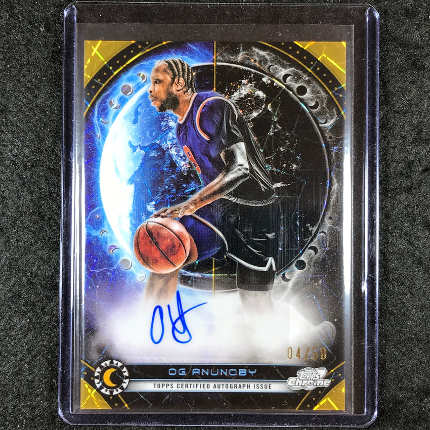 2023-24 Topps Cosmic Chrome OG ANUNOBY Equinox Auto Refractor Gold 4/50