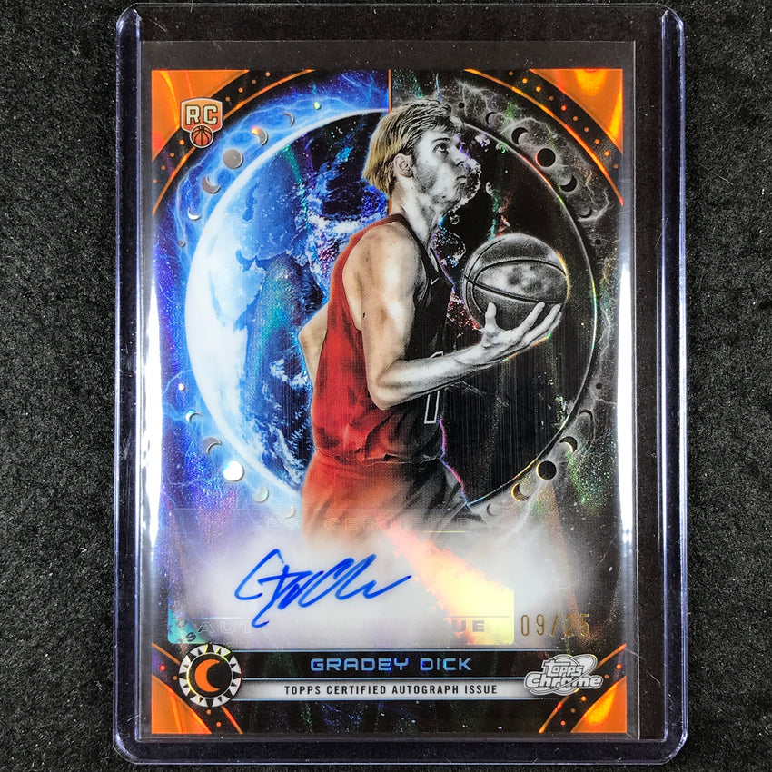 2023-24 Topps Cosmic Chrome GRADEY DICK Equinox Rookie Auto Orange 9/25