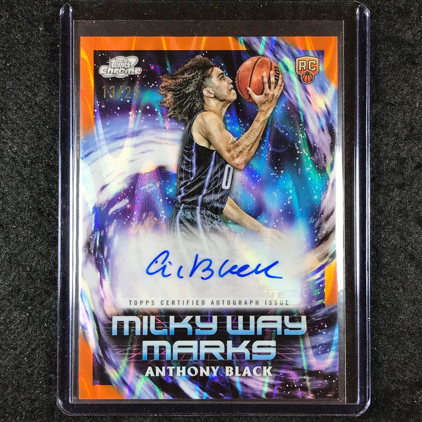 2023-24 Topps Cosmic Chrome ANTHONY BLACK Milky Way Rookie Auto Orange 13/25