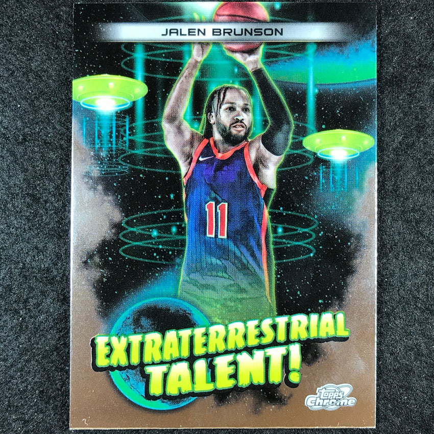 2023-24 Topps Cosmic Chrome JALEN BRUNSON Extraterrestrial Talent Base #1