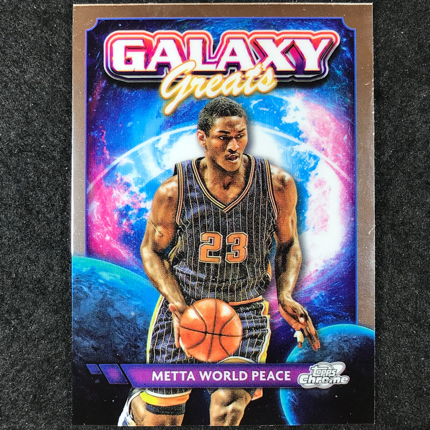 2023-24 Topps Cosmic Chrome METTA WORLD PEACE Galaxy Greats Base #14