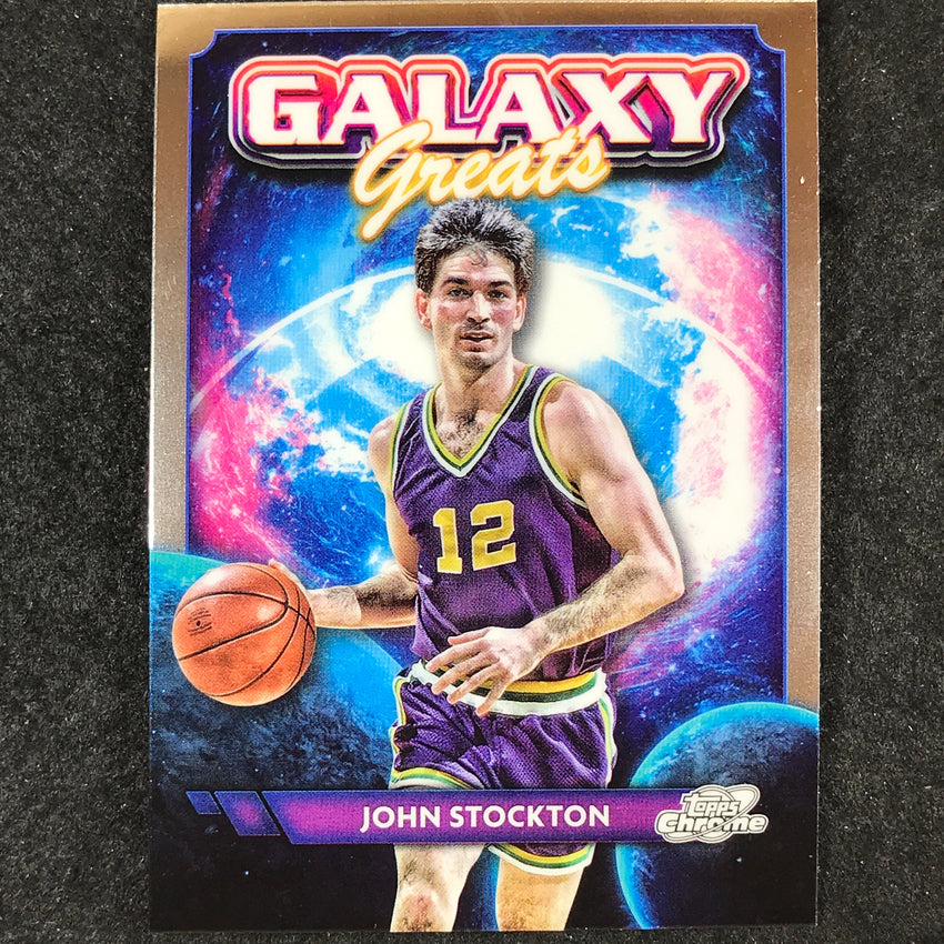 2023-24 Topps Cosmic Chrome JOHN STOCKTON Galaxy Greats Base #21