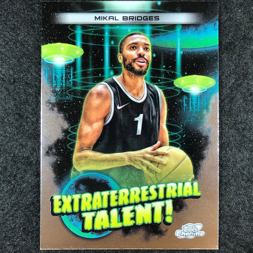 2023-24 Topps Cosmic Chrome MIKAL BRIDGES Extraterrestrial Talent Base #3