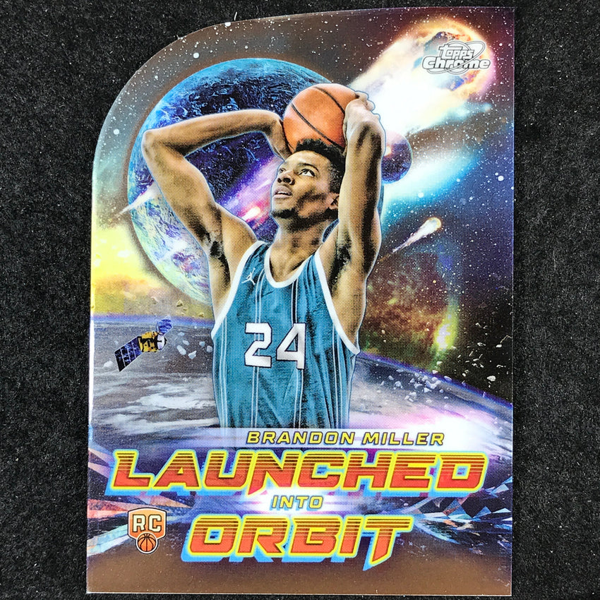 2023-24 Topps Cosmic Chrome BRANDON MILLER Launched Into Orbit Rookie Base #3