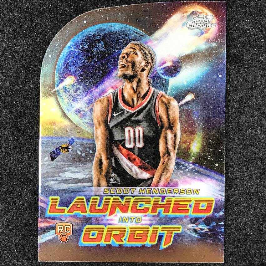 2023-24 Topps Cosmic Chrome SCOOT HENDERSON Launched Into Orbit Rookie Base #4