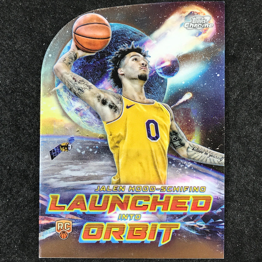 2023-24 Topps Cosmic Chrome JALEN HOOD-SCHIFINO Launched Into Orbit Rookie #9