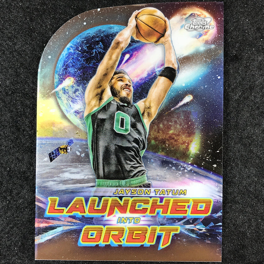 2023-24 Topps Cosmic Chrome JAYSON TATUM Launched Into Orbit Base #11