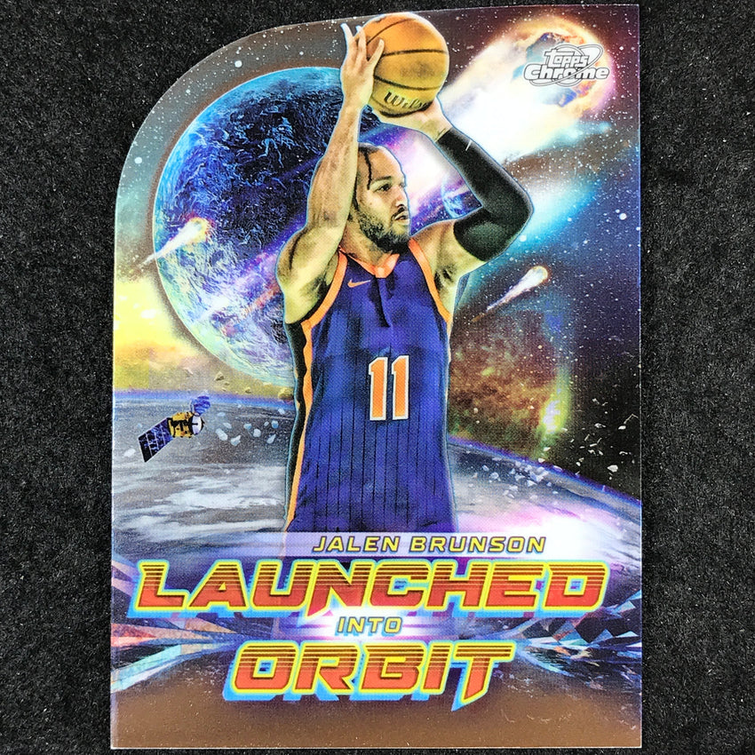 2023-24 Topps Cosmic Chrome JALEN BRUNSON Launched Into Orbit Base #13