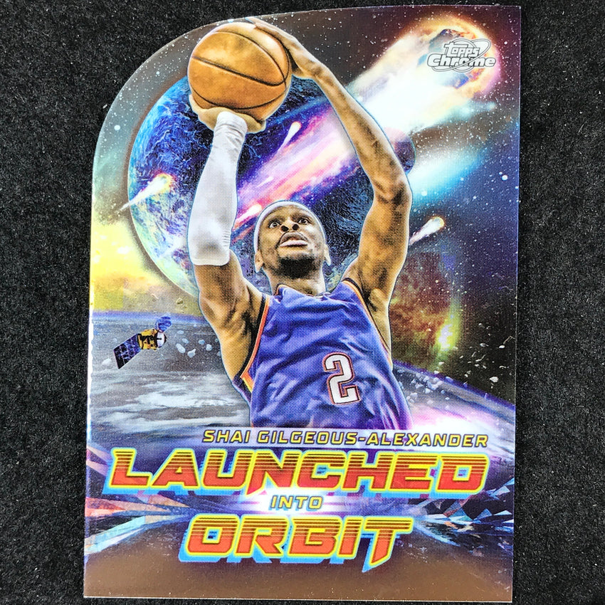 2023-24 Topps Cosmic Chrome SHAI GILGEOUS-ALEXANDER Launched Into Orbit Base #17