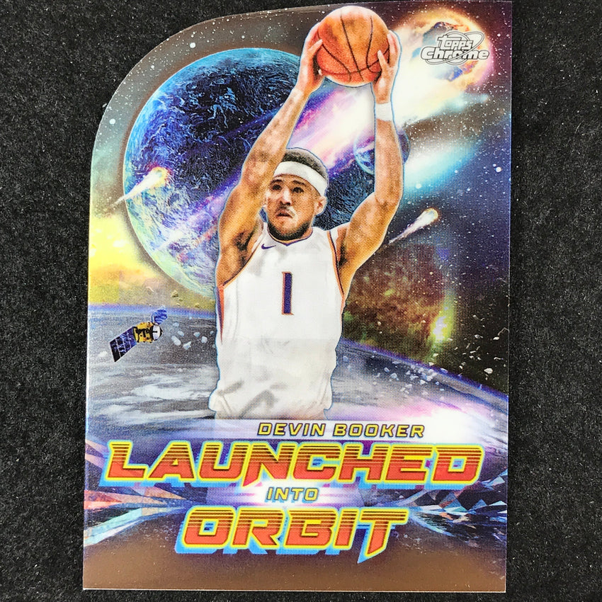 2023-24 Topps Cosmic Chrome DEVIN BOOKER Launched Into Orbit Base #18