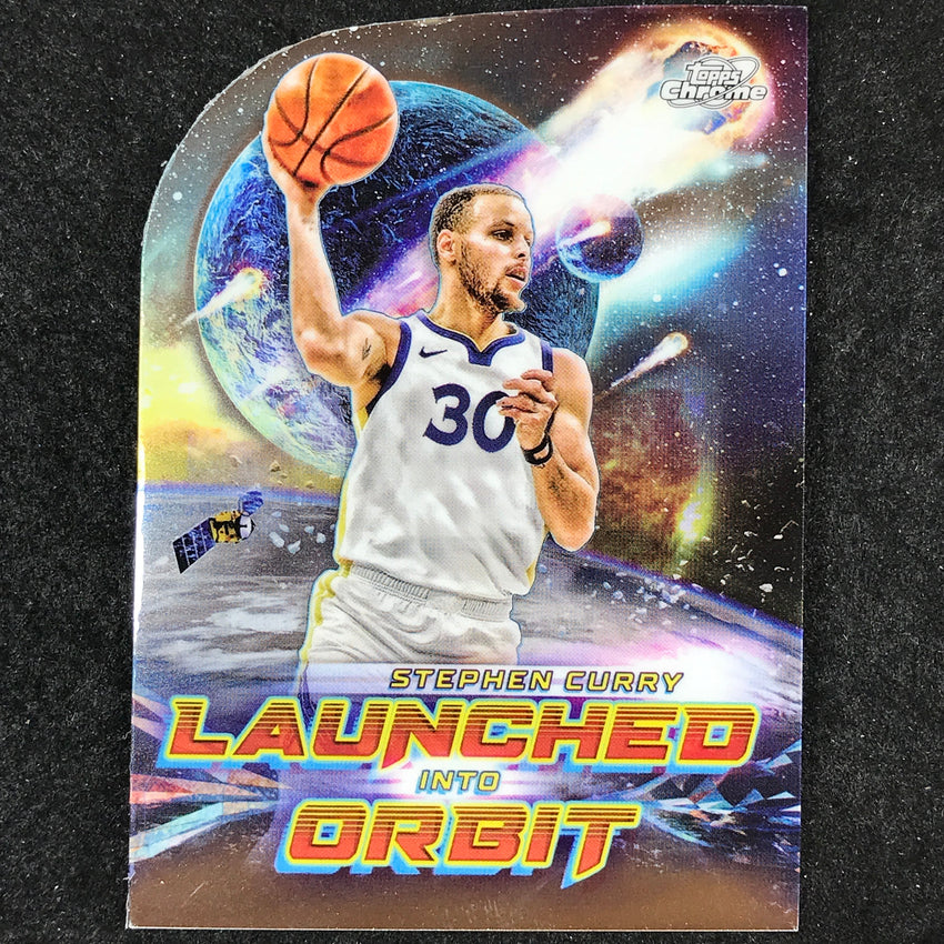 2023-24 Topps Cosmic Chrome STEPHEN CURRY Launched Into Orbit Base #19