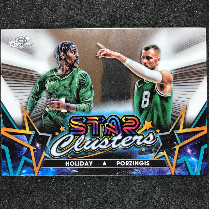 2023-24 Topps Cosmic Chrome JRUE HOLIDAY KRISTAPS PORZINGIS Star Clusters #2