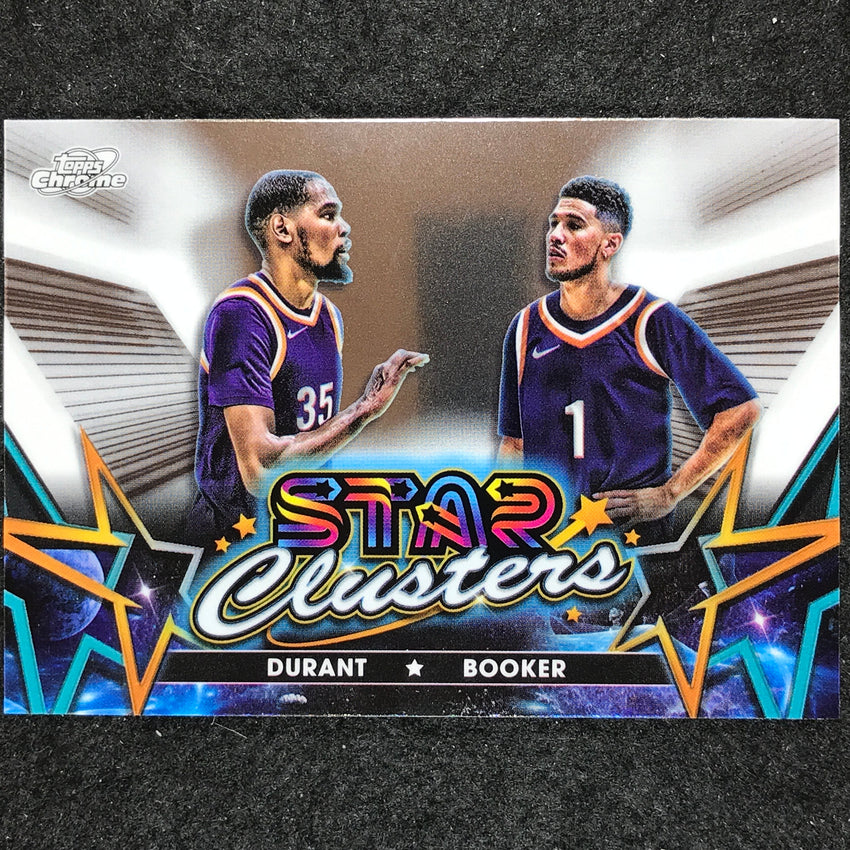 2023-24 Topps Cosmic Chrome KEVIN DURANT DEVIN BOOKER Star Clusters Base #4