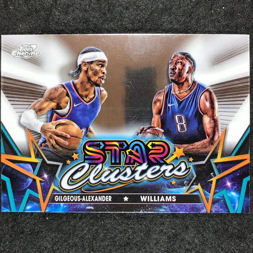 2023-24 Topps Cosmic Chrome JALEN WILLIAMS GILGEOUS-ALEXANDER Star Clusters #5