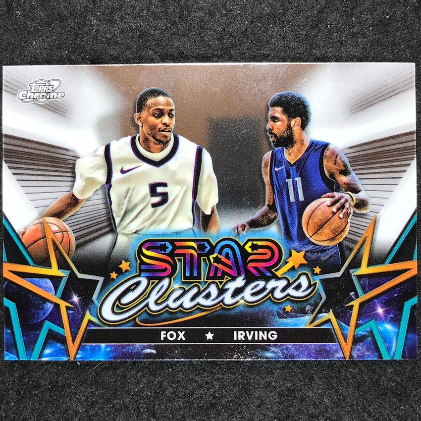 2023-24 Topps Cosmic Chrome DE'AARON FOX KYRIE IRVING Star Clusters Base #7