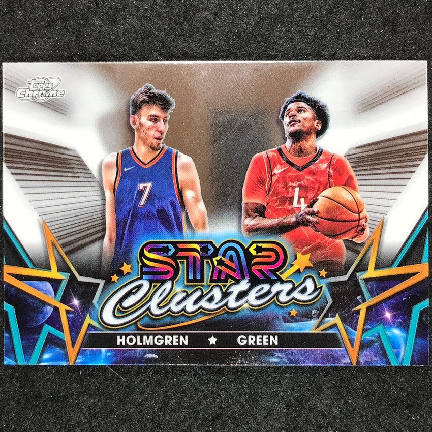 2023-24 Topps Cosmic Chrome CHET HOLMGREN JALEN GREEN Star Clusters Base #11