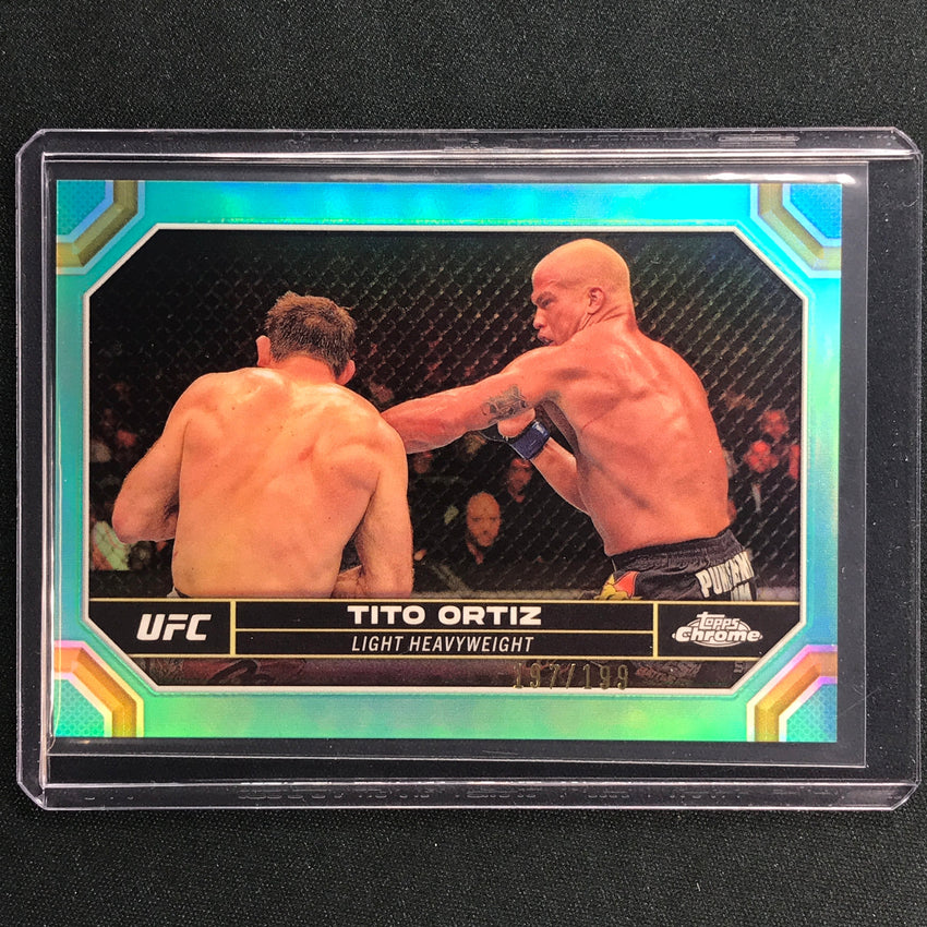 2024 Topps Chrome UFC Tito Ortiz Base Aqua 197/199 #186