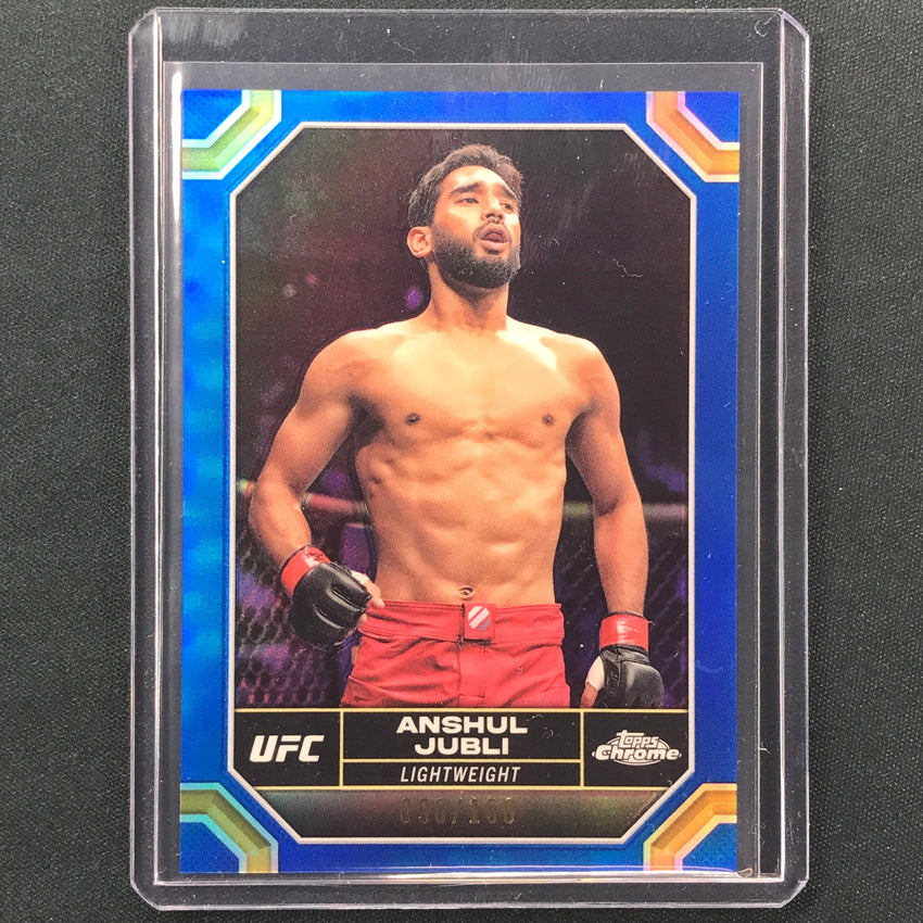 2024 Topps Chrome UFC Anshul Jubli Base Blue 98/150 #18
