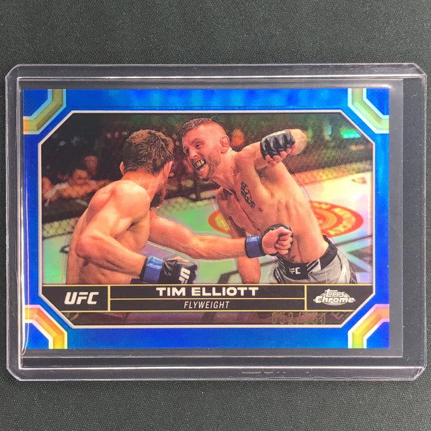 2024 Topps Chrome UFC Tim Elliott Base Blue 52/150 #185