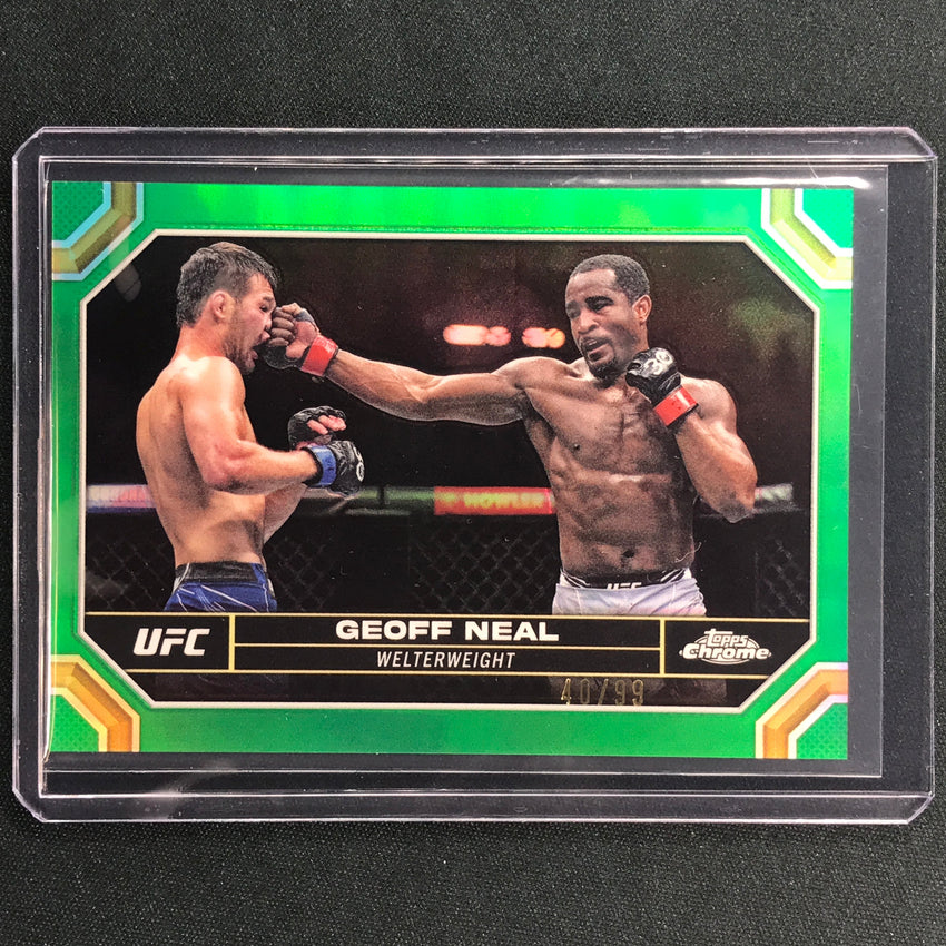 2024 Topps Chrome UFC Geoff Neal Base Green 40/99