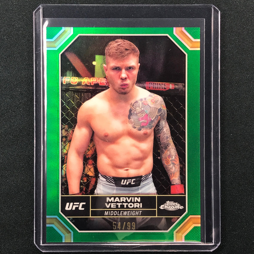 2024 Topps Chrome UFC Marvin Vettori Base Green 54/99