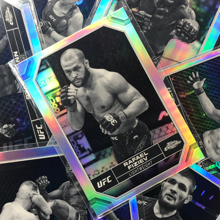 2024 Topps Chrome UFC Khamzat Chimaev Base Negative Refractor #114