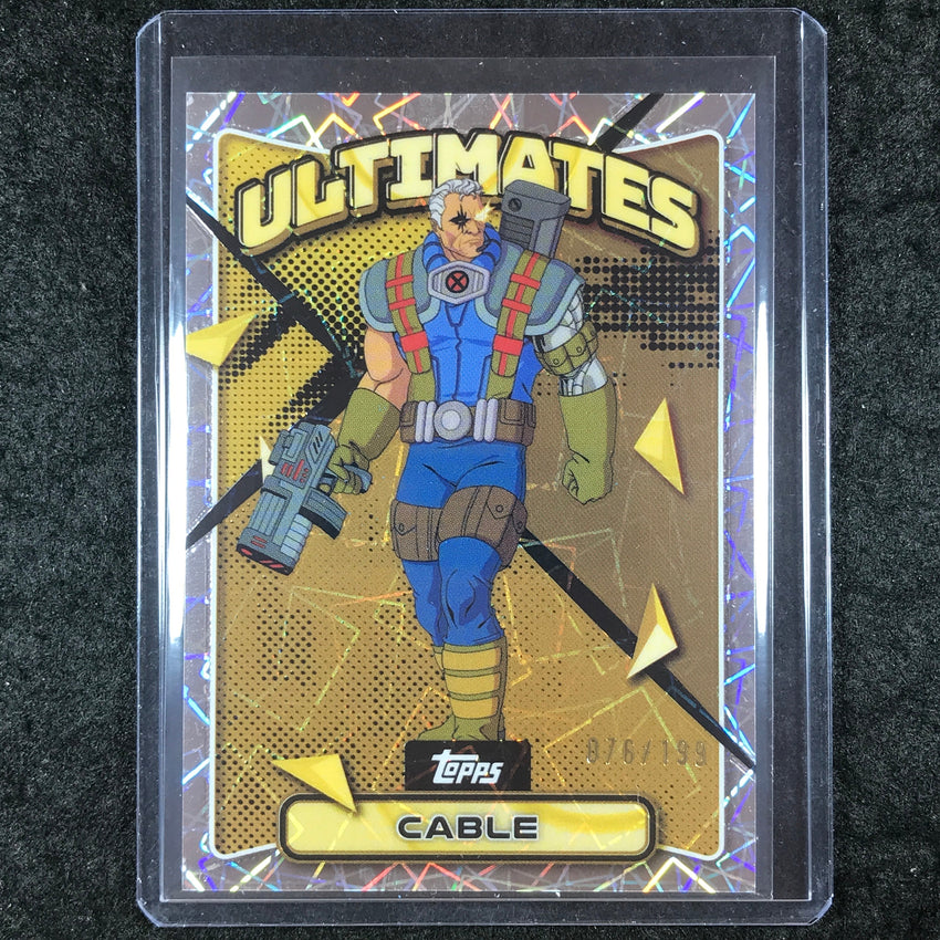 2025 Topps Finest X-Men '97 CABLE Ultimates Rare Laser 76/199 #80
