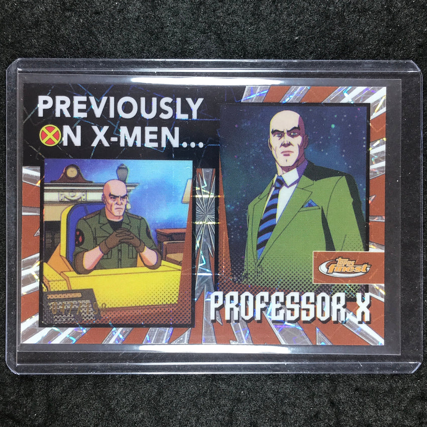 2025 Topps Finest X-Men '97 PROFESSOR X Previously On X-Men Laser 47/199 #20