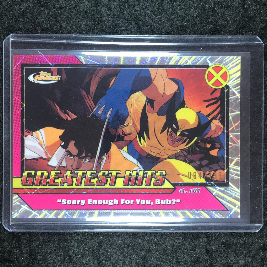 2025 Topps Finest X-Men '97 SCARY ENOUGH FOR YOU Greatest Hits Laser 94/199 #1