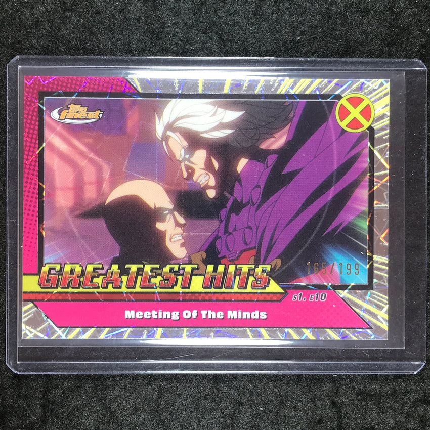 2025 Topps Finest X-Men '97 MEETINGS OF THE MINDS Greatest Hits 165/199 #19