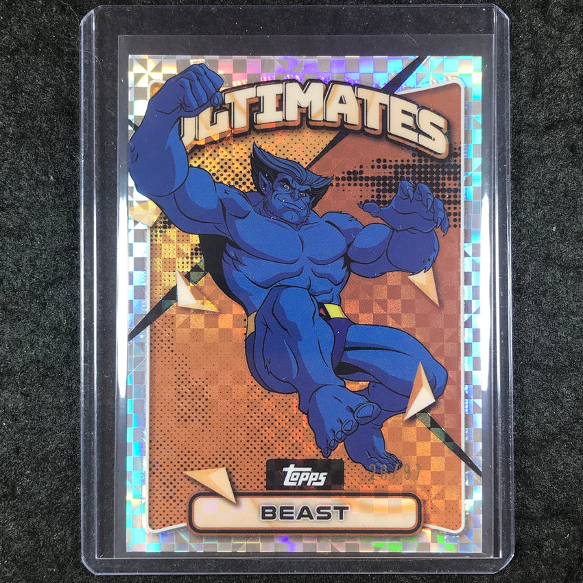 2025 Topps Finest X-Men '97 BEAST Ultimates Common X-Fractor 28/97 #5