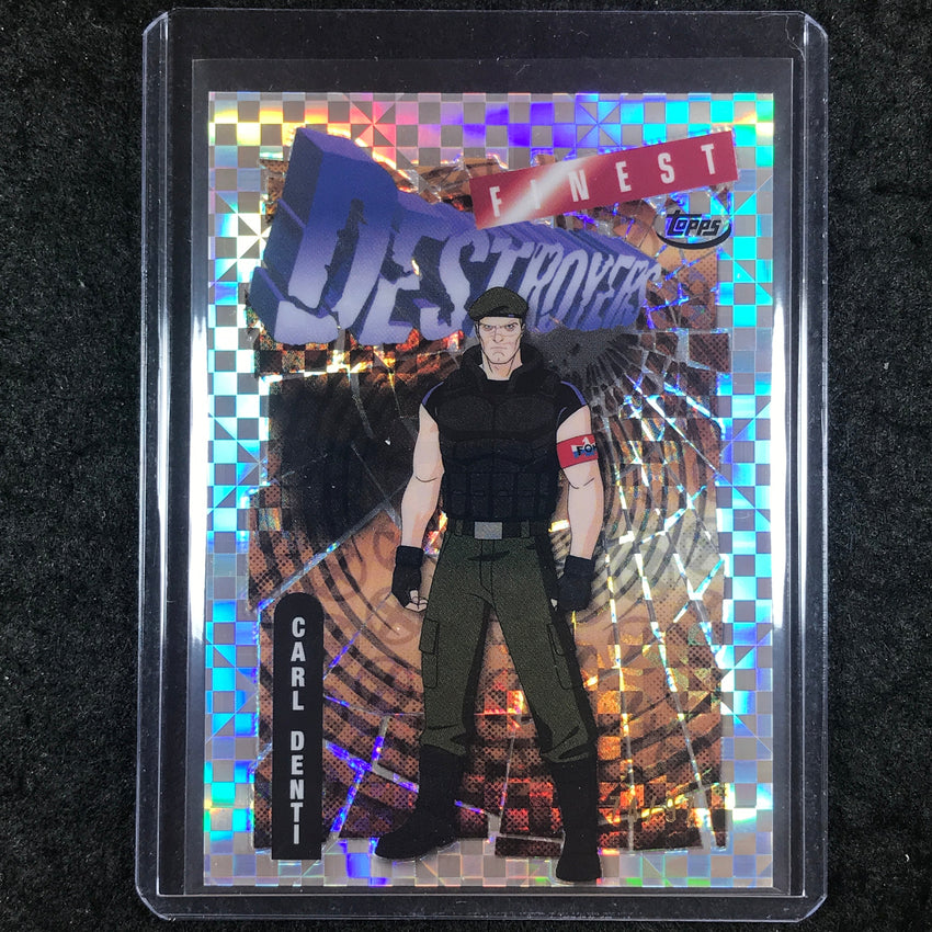 2025 Topps Finest X-Men '97 CARL DENTI Destroyers Common X-Fractor 74/97 #44