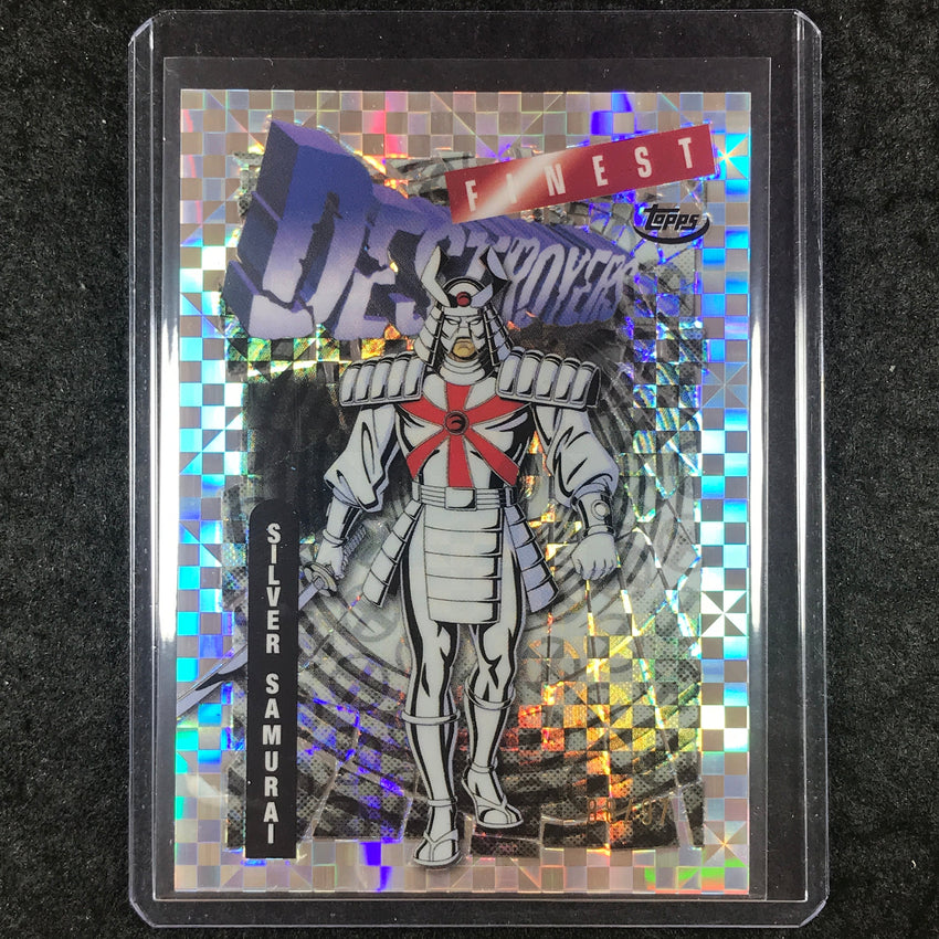 2025 Topps Finest X-Men '97 SILVER SAMURAI Destroyers Uncommon X-Fractor 88/97