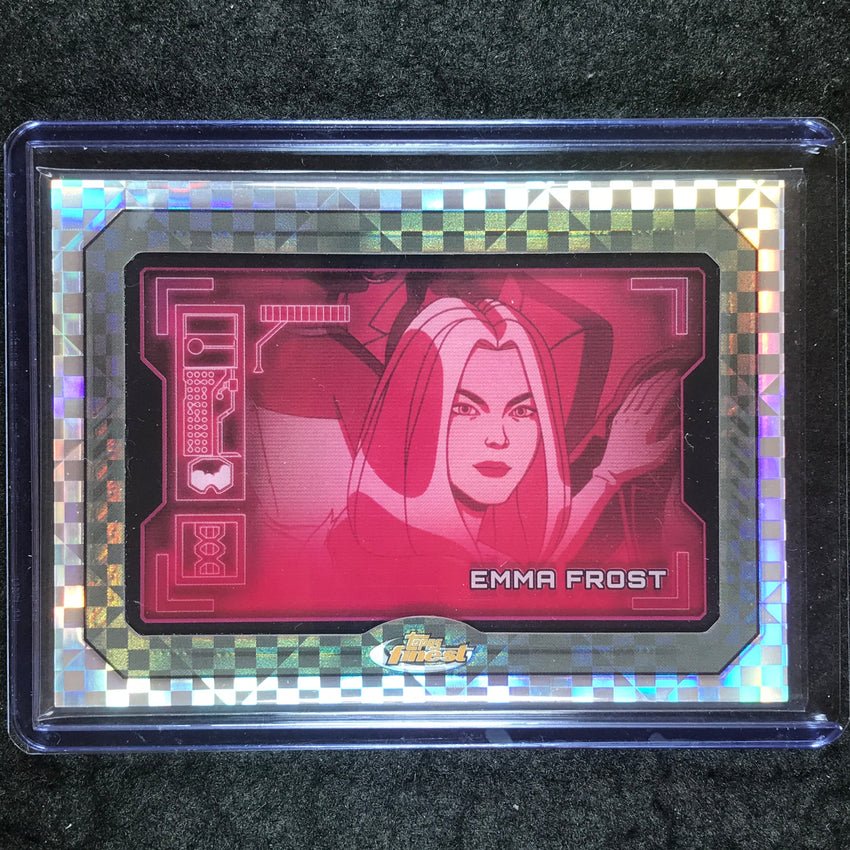 2025 Topps Finest X-Men '97 EMMA FROST Sentinels' Scan X-Fractor 41/97 #17
