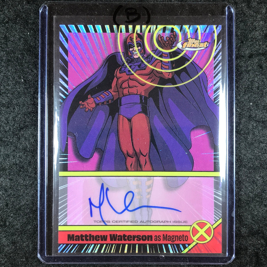 2025 Topps Finest X-Men '97 MATTHEW WATERSON MAGNETO Voice Actor Auto #MW (B)