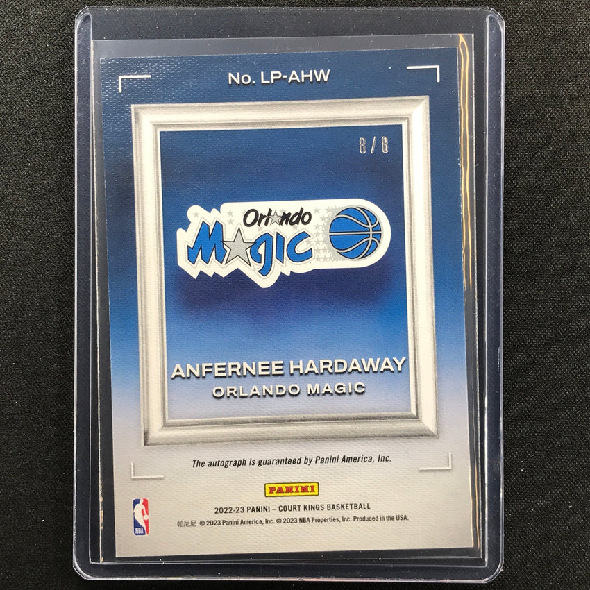 2022-23 Court Kings Anfernee Hardaway Legacy Portraits Auto Pink 8/8