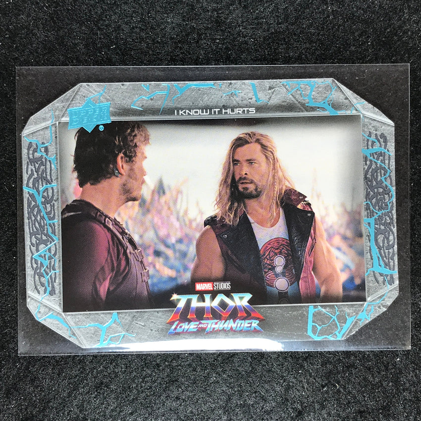 2023 Thor Love and Thunder I KNOW IT HURTS Base Hammer Die-Cut /299 #20