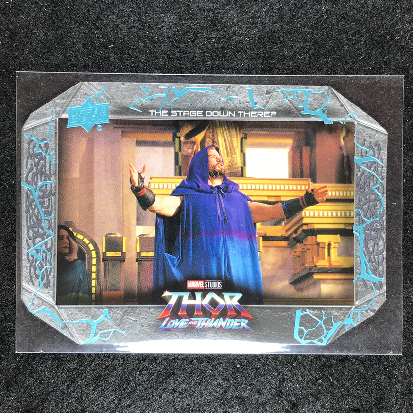 2023 Thor Love and Thunder THE STAGE DOWN THERE? Base Hammer Die-Cut /299 #39