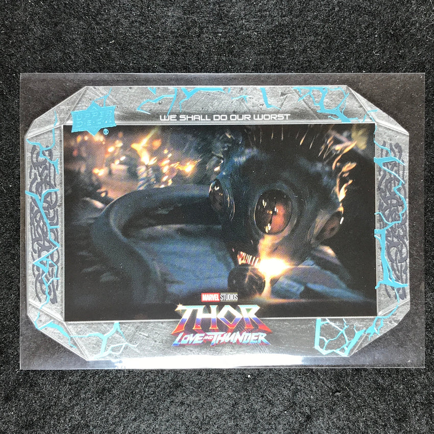 2023 Thor Love and Thunder WE SHALL DO OUR WORST Base Hammer Die-Cut /299 #69