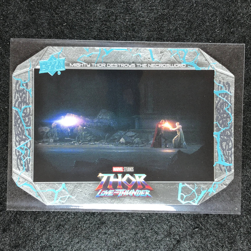 2023 Thor Love and Thunder THOR DESTROYS THE NECROSWORD Hammer Die-Cut /299 #74