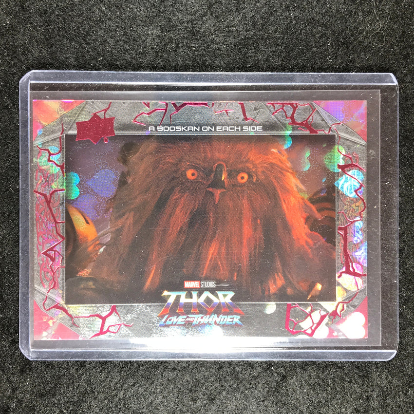 2023 Thor Love and Thunder A BOOSKAN ON EACH SIDE Base Love Red 36/99 #12